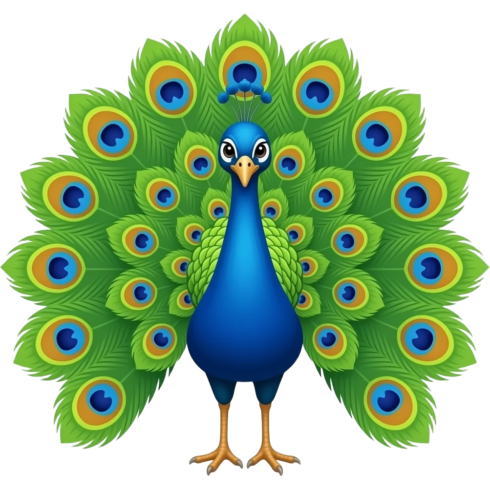 🦚 count for peacock in 1 to 10 emoji