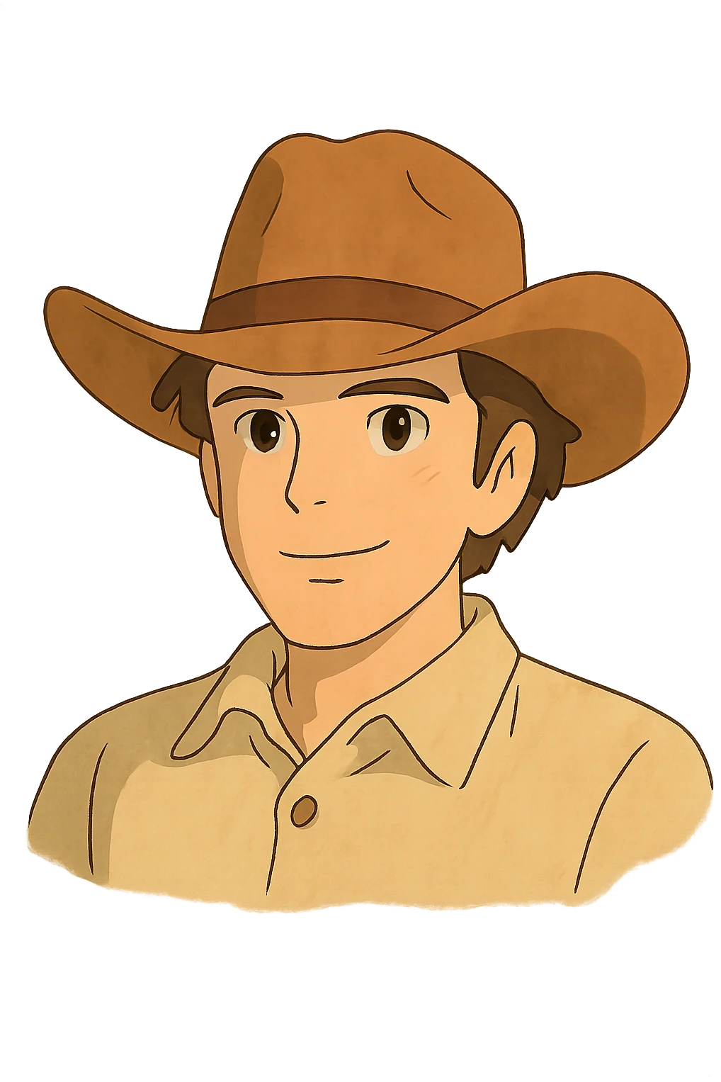 a cowboy hat, viewed 2/3 to the front emoji