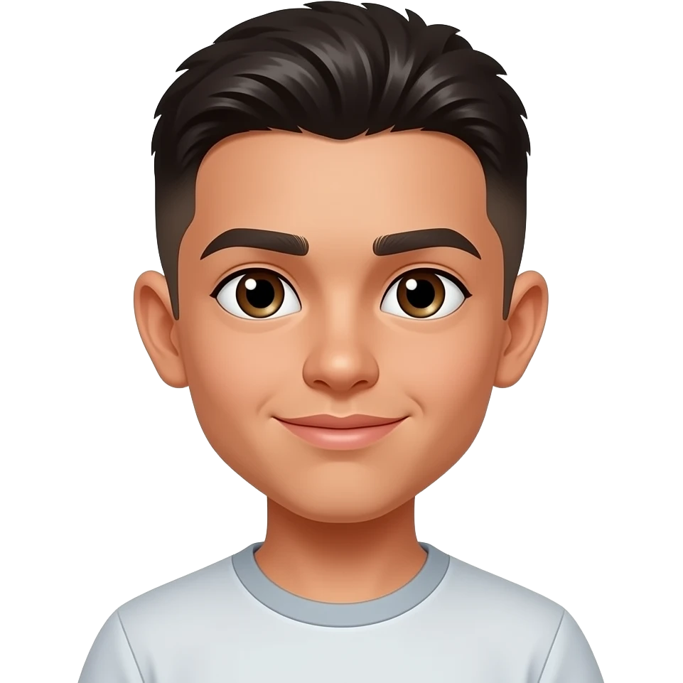 15 year old hispanic boy, hair almost to the eyebrows emoji