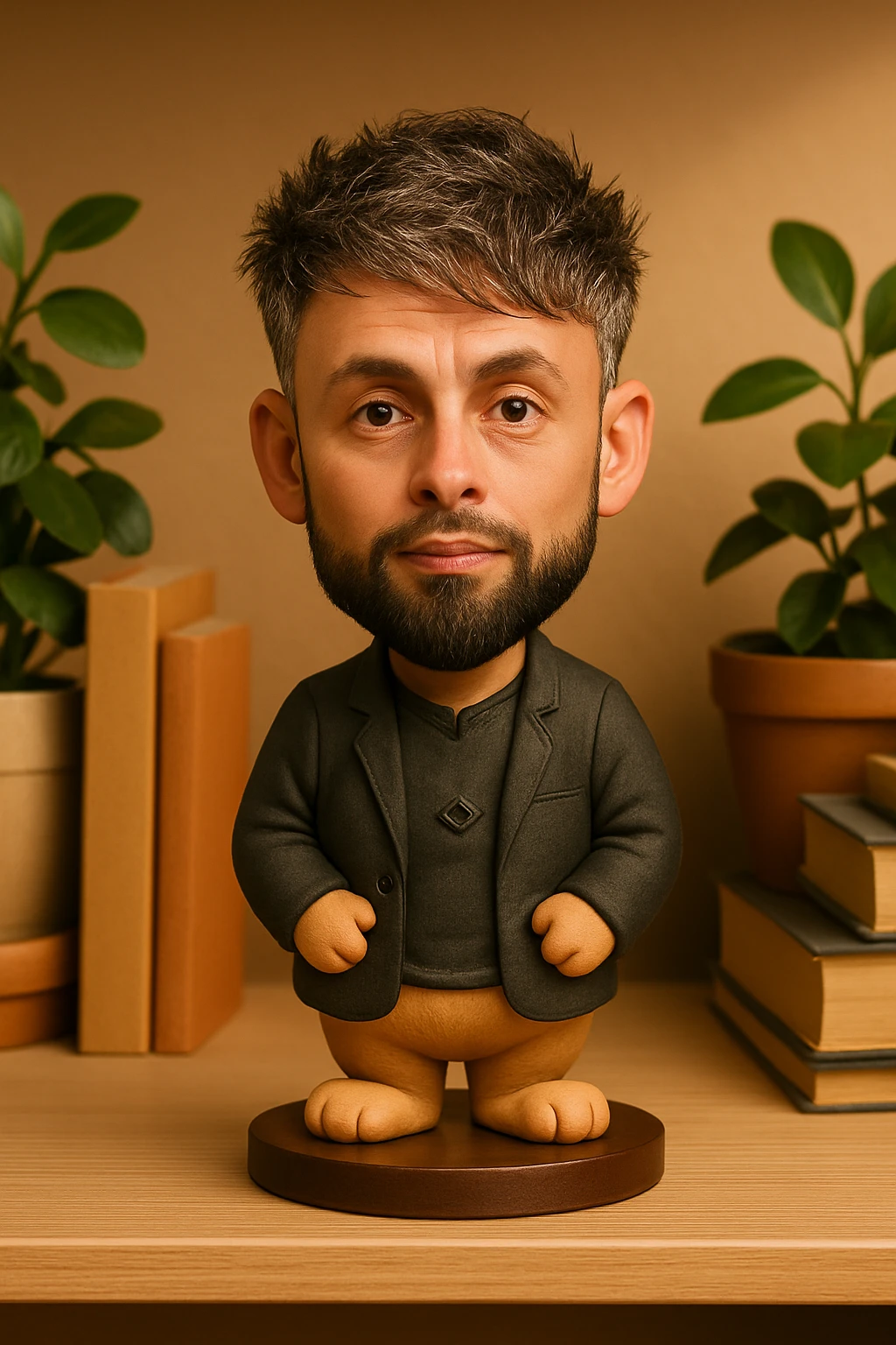 Сделай из героя микс человека с веселым хомяком emoji