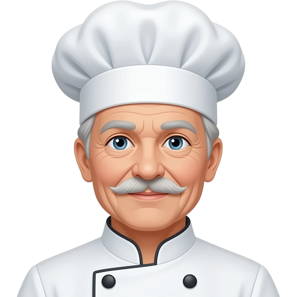 old woman chef close up emoji