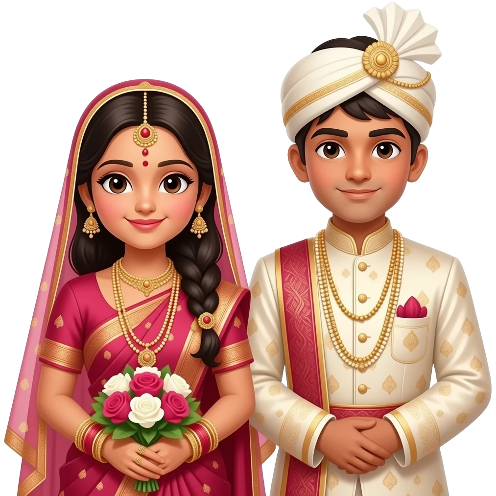 tamil iyer wedding  girl and boy together emoji