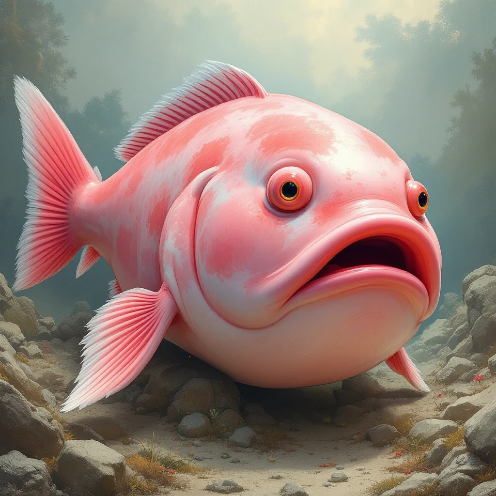 korean leader as a blobfish emoji