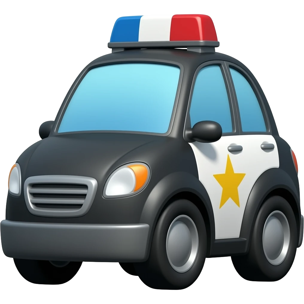 Baby police car emoji