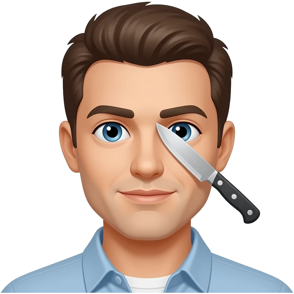 messer im auge emoji