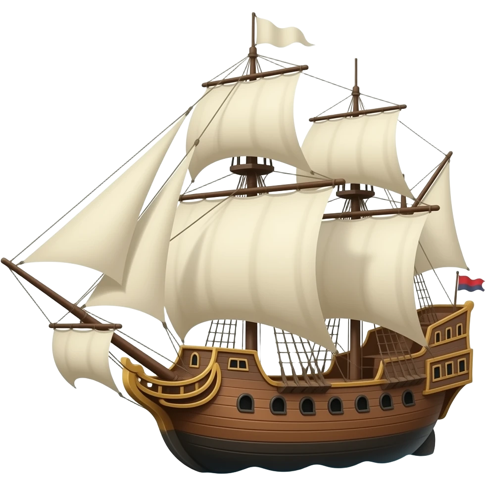 The EXACT Flying Dutchman ship from pirates of the Caribbean emoji