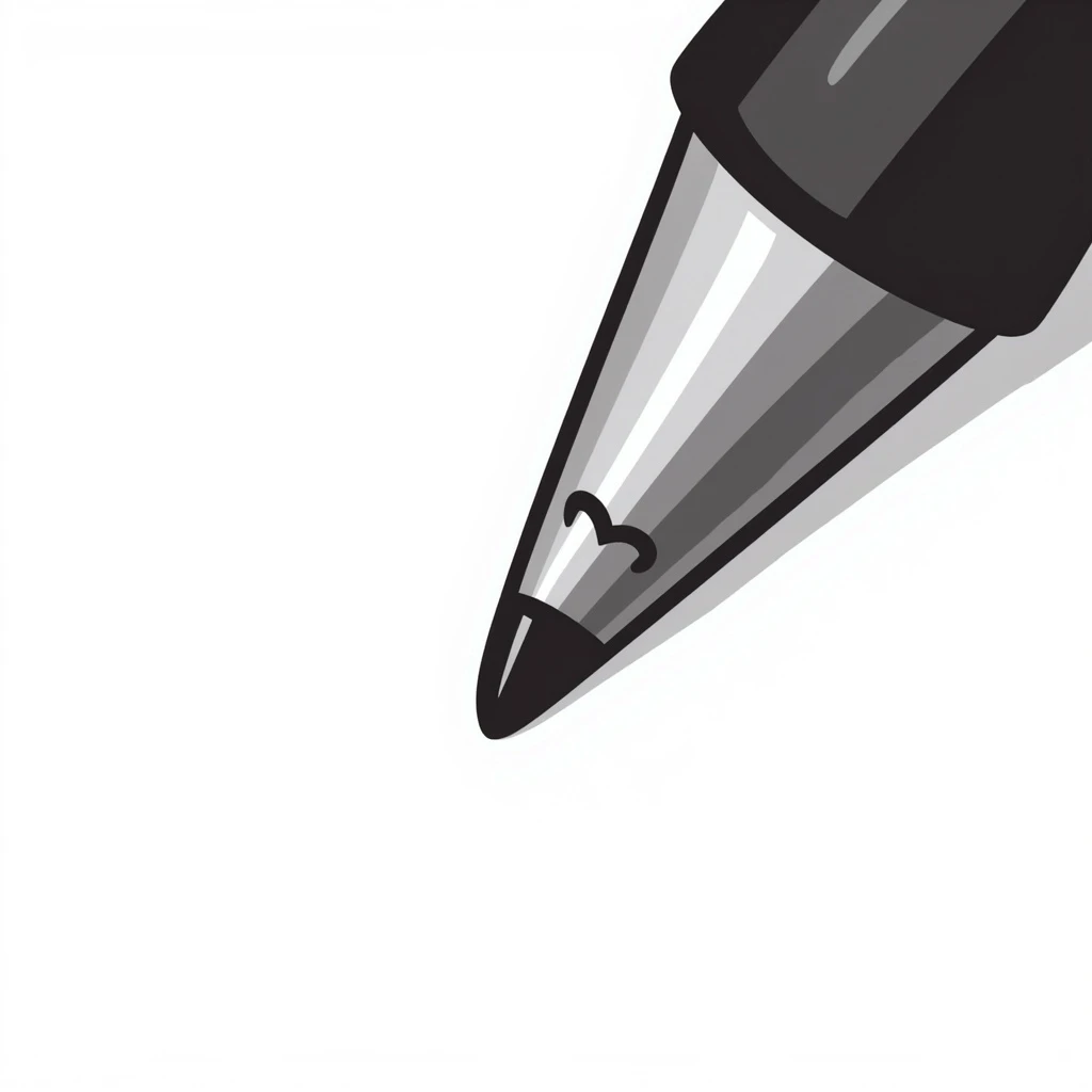 A tip of a pen emoji