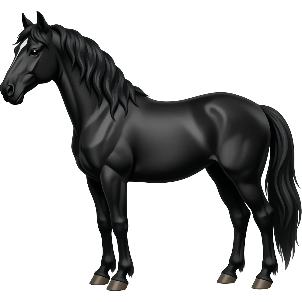 Black horse 🐎 emoji
