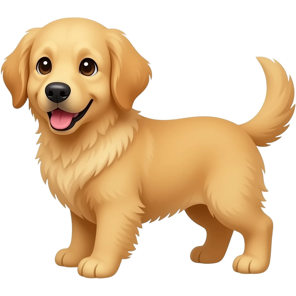 Mini golden retriever emoji