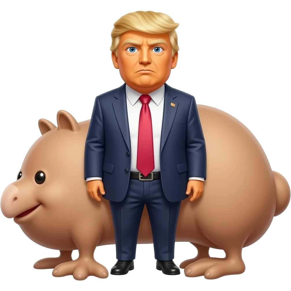 A cross between a turd and an angry trump emoji