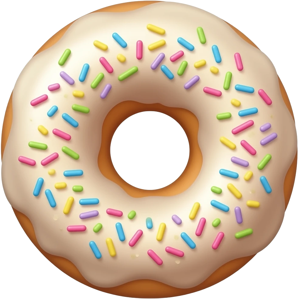 cream-filled donut emoji
