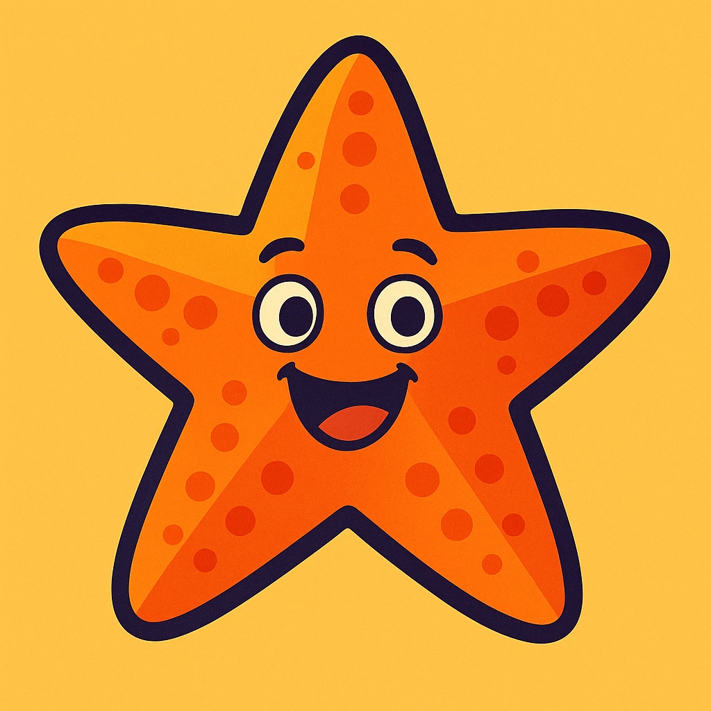 cartoon starfish emoji