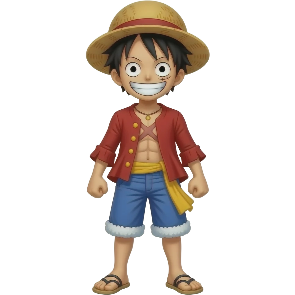 full body Luffy emoji