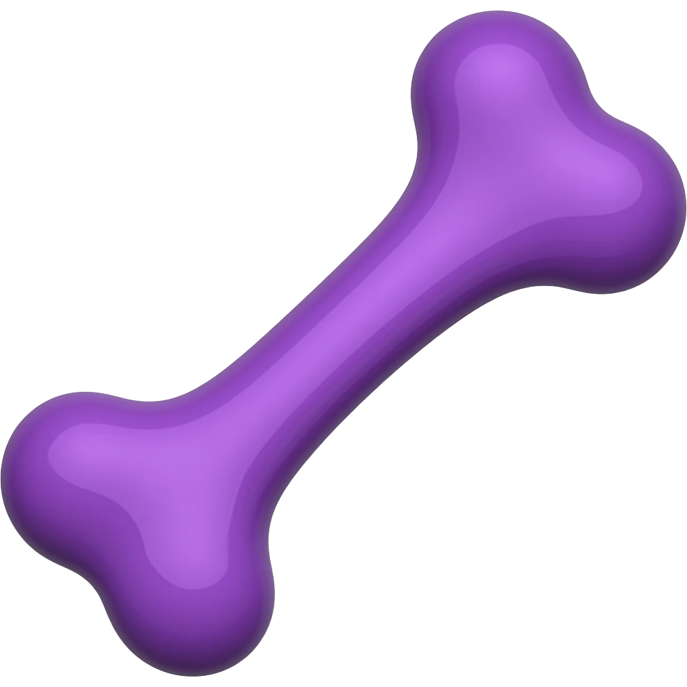 purple bone emoji