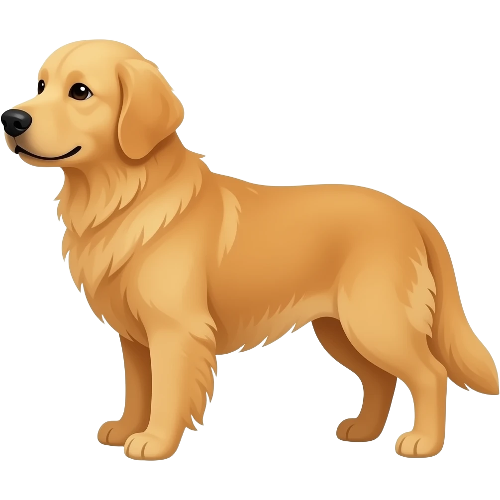 golden retriever dog emoji