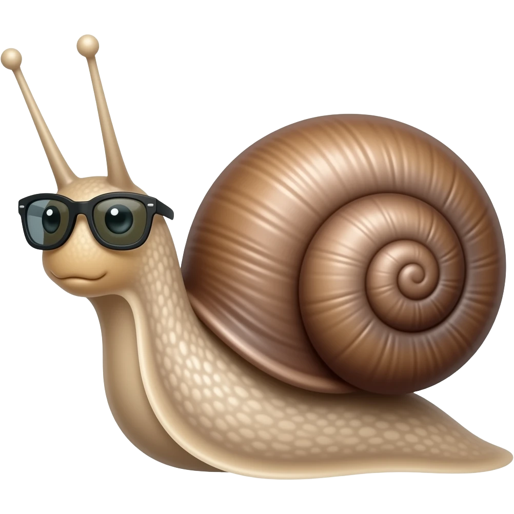 A spy snail emoji