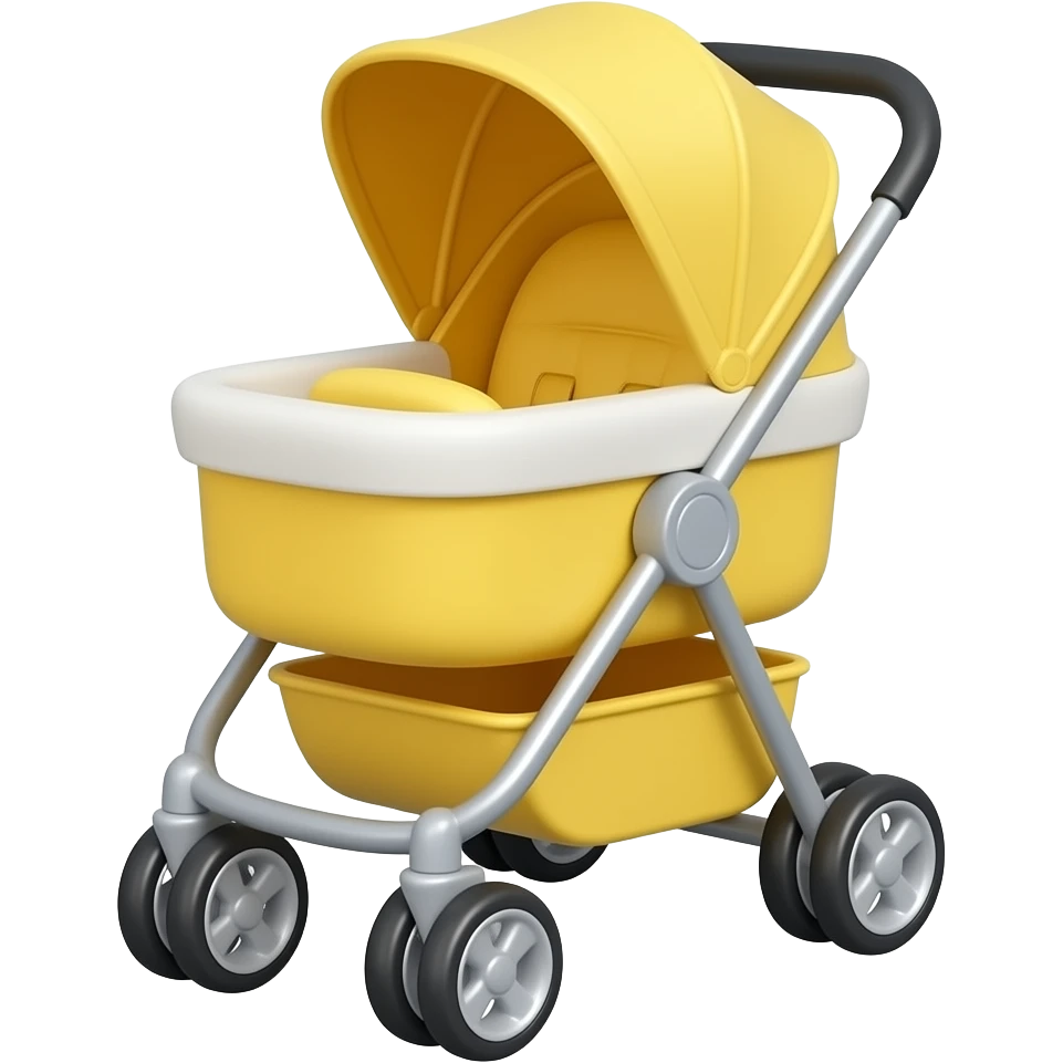yellow cute stroller emoji