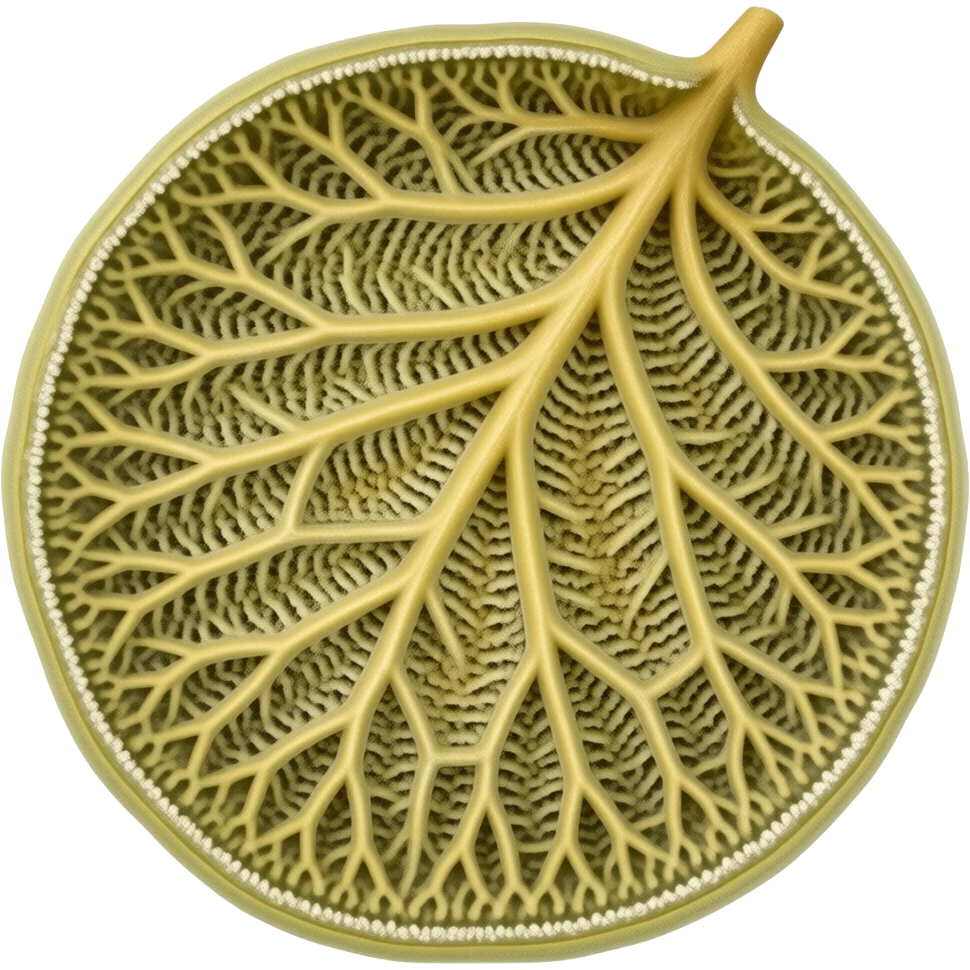 Erioderma pedicellatum lobe with apothecia emoji