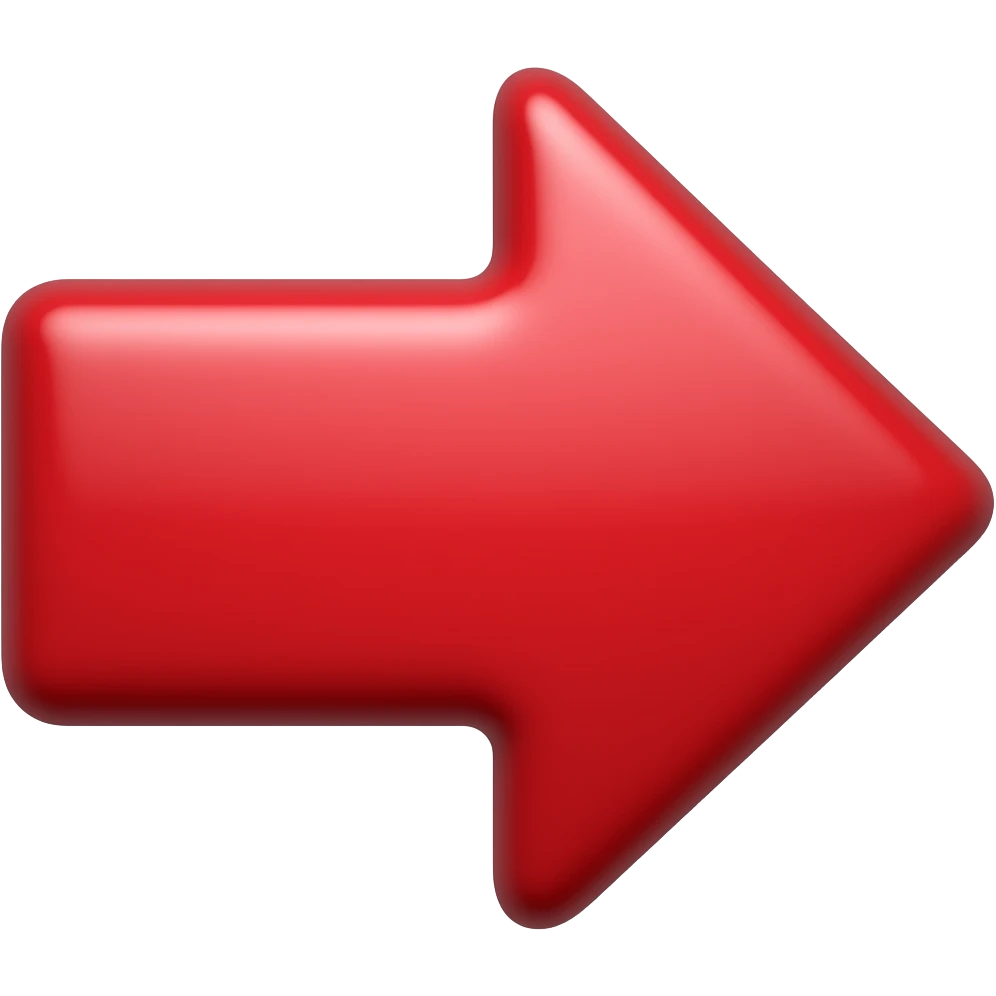 Clickbait type red Arrow emoji