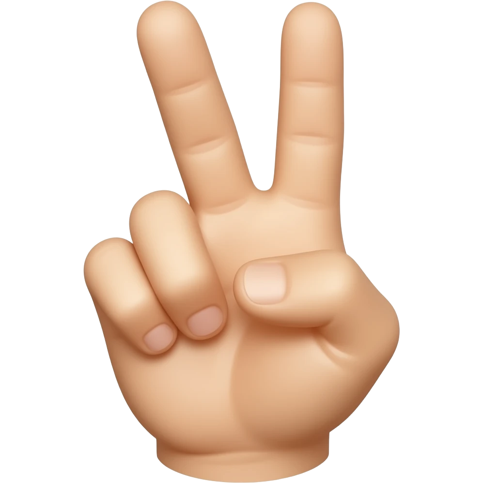 2 finger emoji