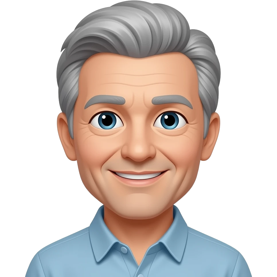 Very kind and loving with grey hair emoji