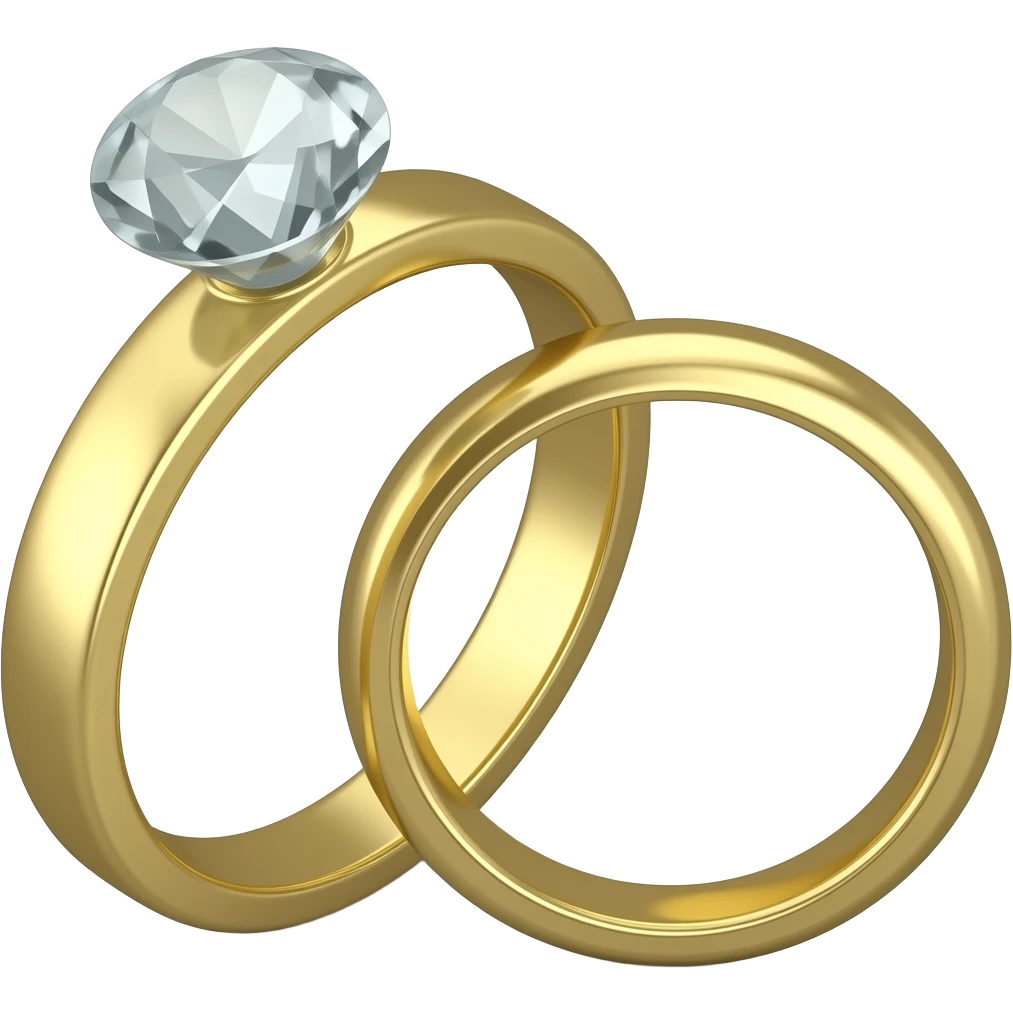 This Rings and  anotherone without a diamant emoji