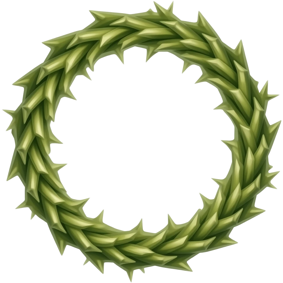 Crown of thorns. Create it realistic emoji