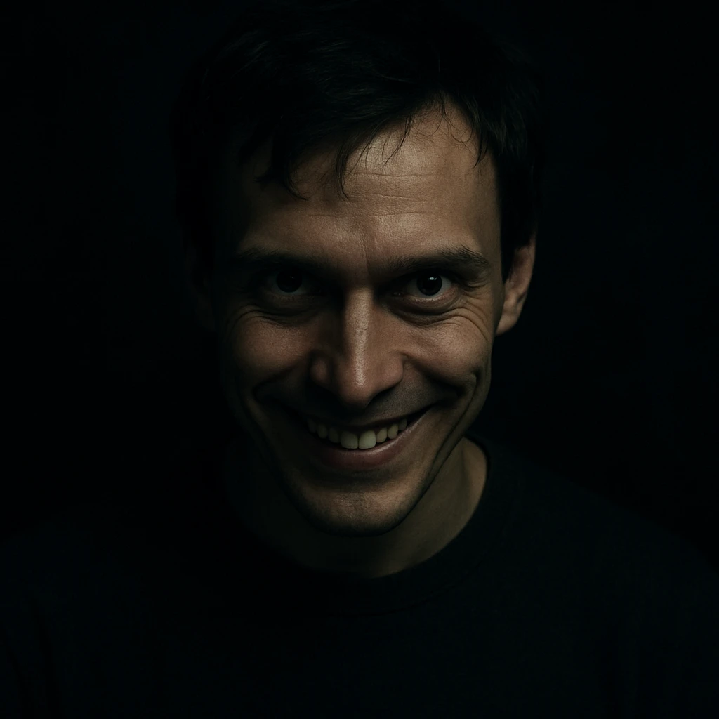 Stalker smiling emoji