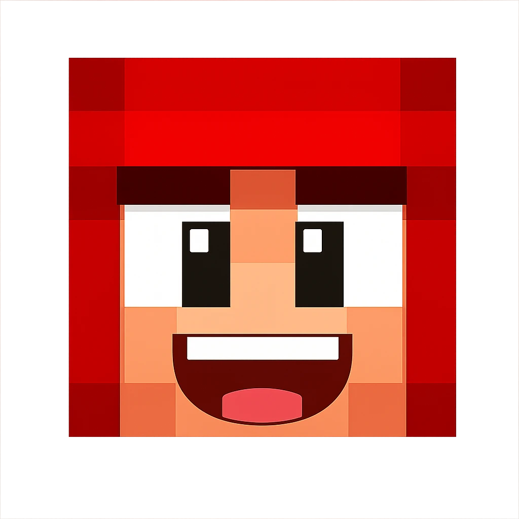 Extract only the face of the first character from the left, keeping the original Minecraft cartoon style and appearance, on a transparent background. emoji