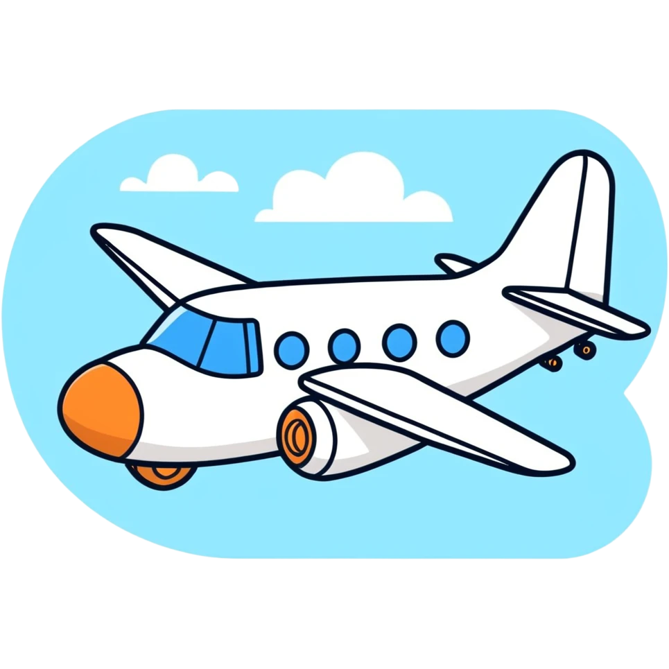 Flying airplane with bear inside emoji