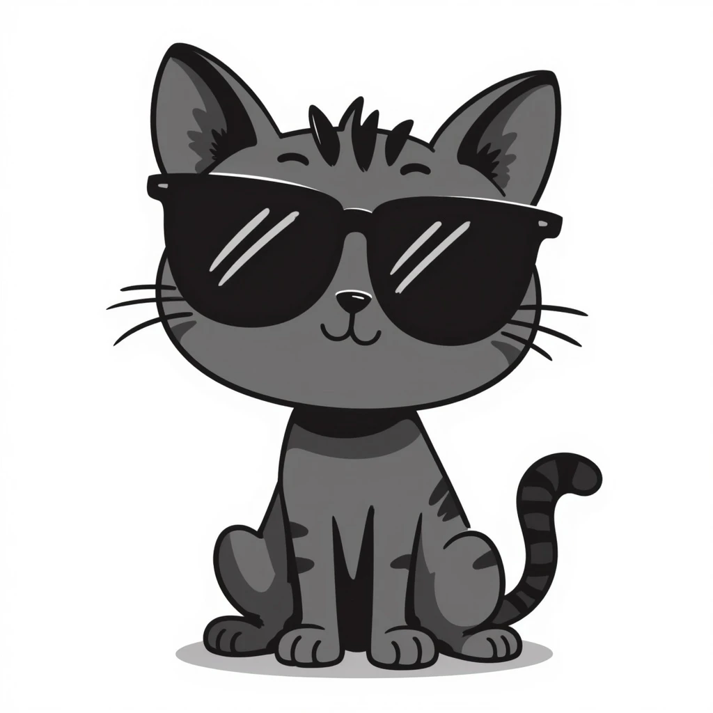 cat wearing sunglasses emoji