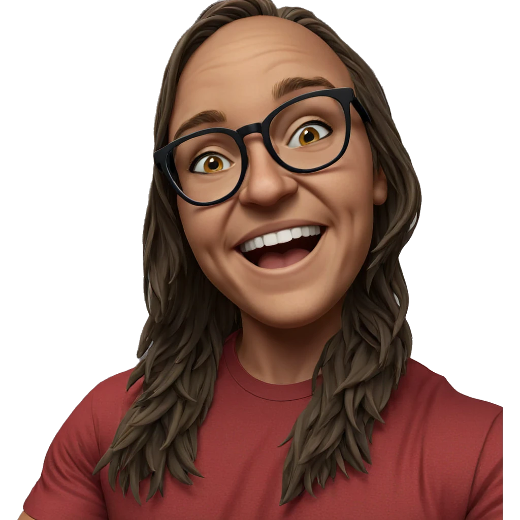 happy boy with glasses emoji