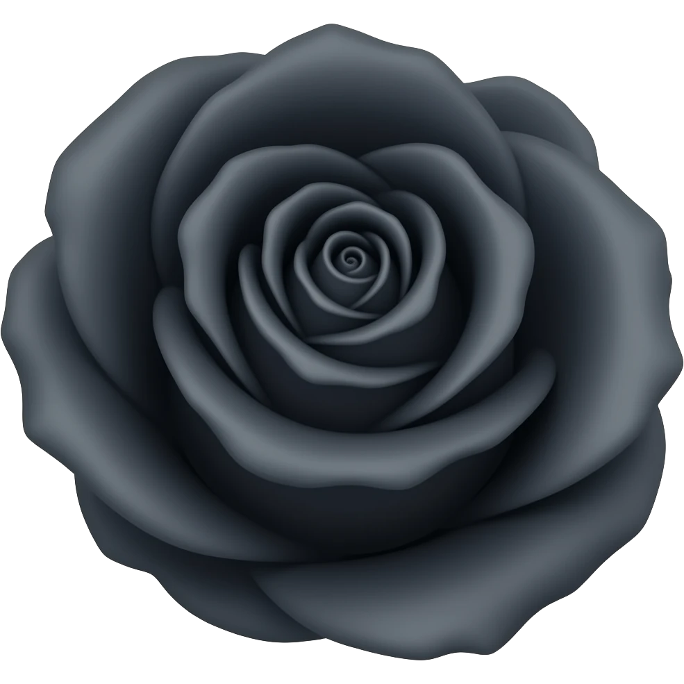 Black rose emoji