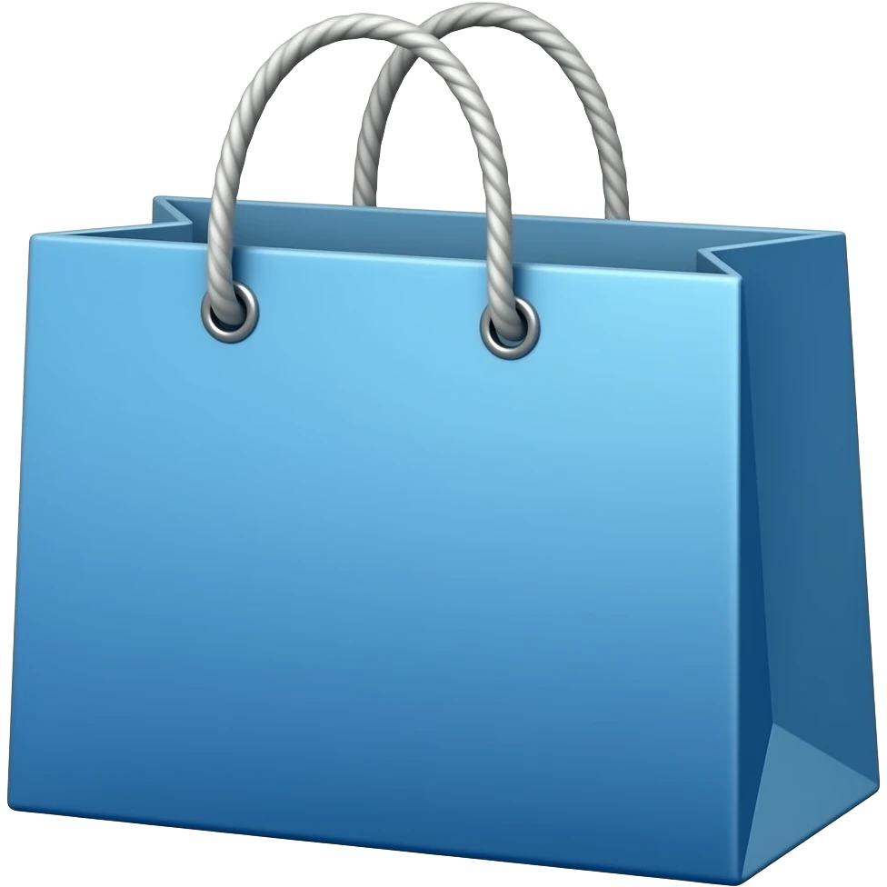 blue shopping bag emoji emoji