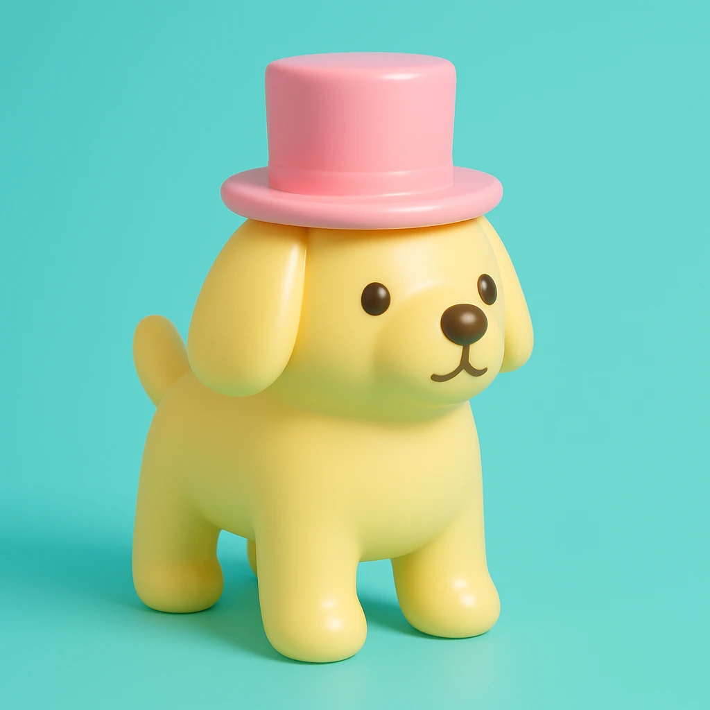 dog with tophat emoji