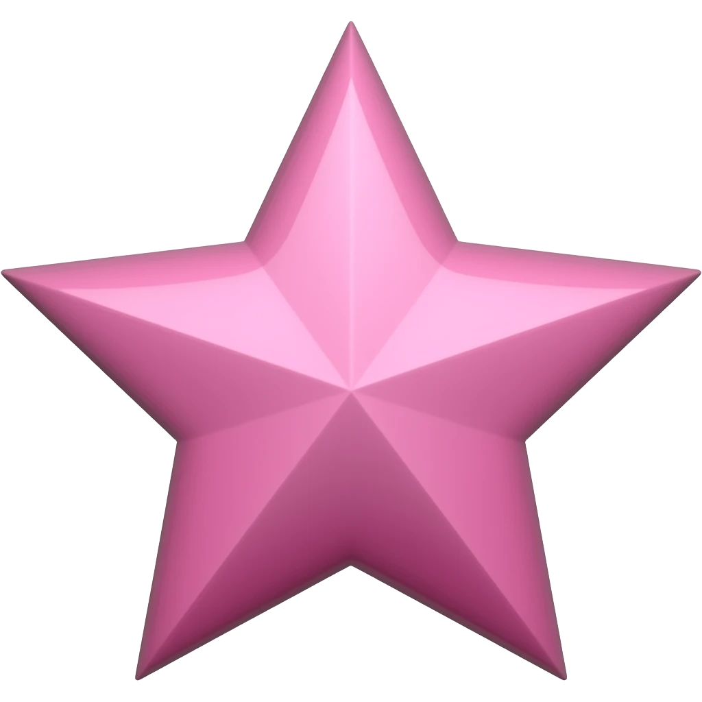 pink star emoji