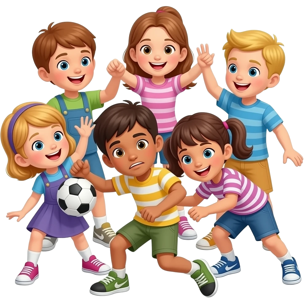 kids not playing nice playing too rough emoji