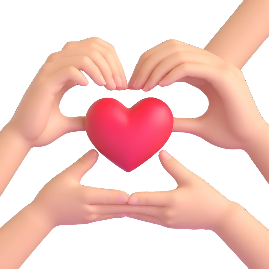 heart shaped hands emoji