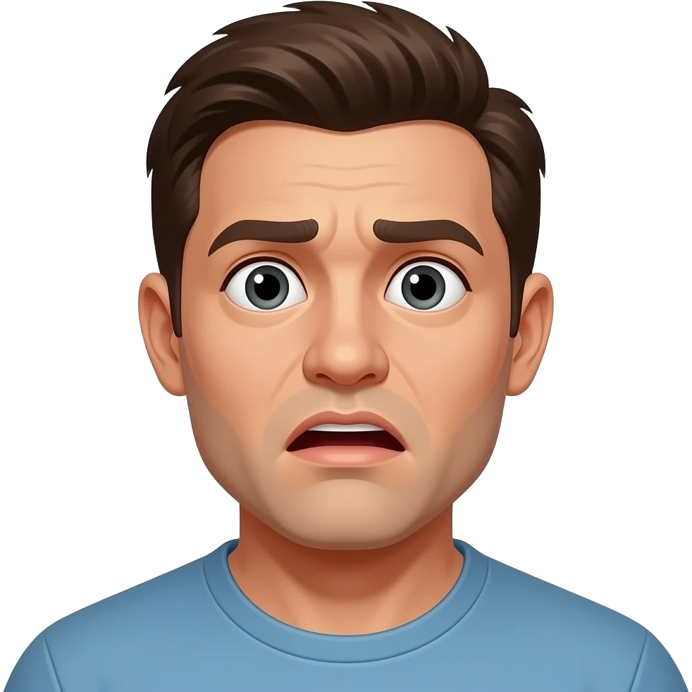 a wide, almost  locked expression, with slightly open mouth and focused eyes that show someone is taking in awe. It’s not just surprise—it’s that moment where something feels bigger than what you can fully process, like nature or a powerful event that makes you pause mentally. just in awe emoji