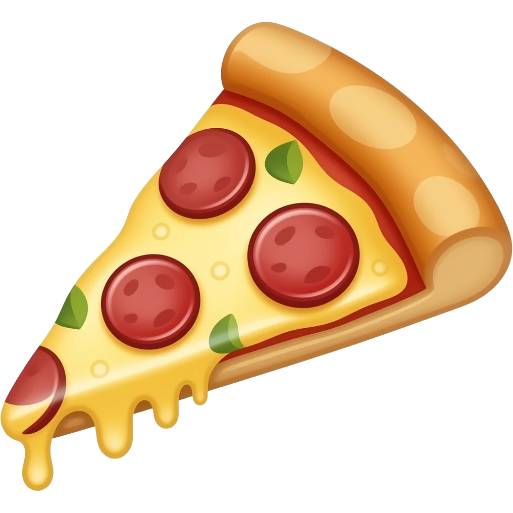 a slice of pizza emoji