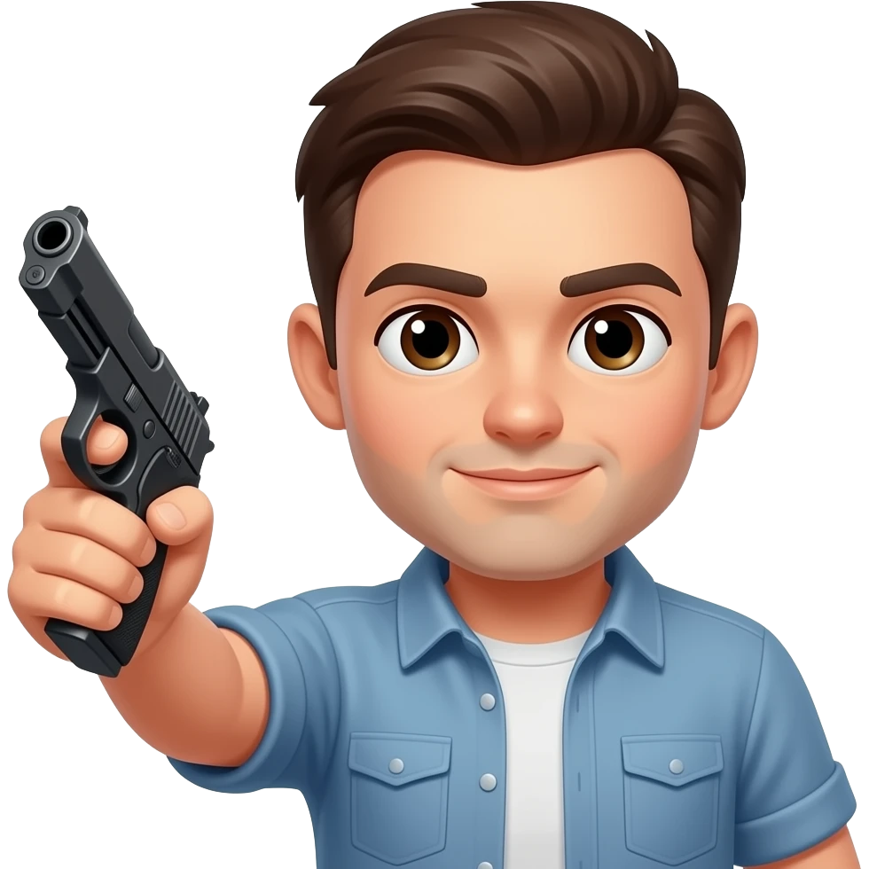Hacer está foto Con pistola emoji