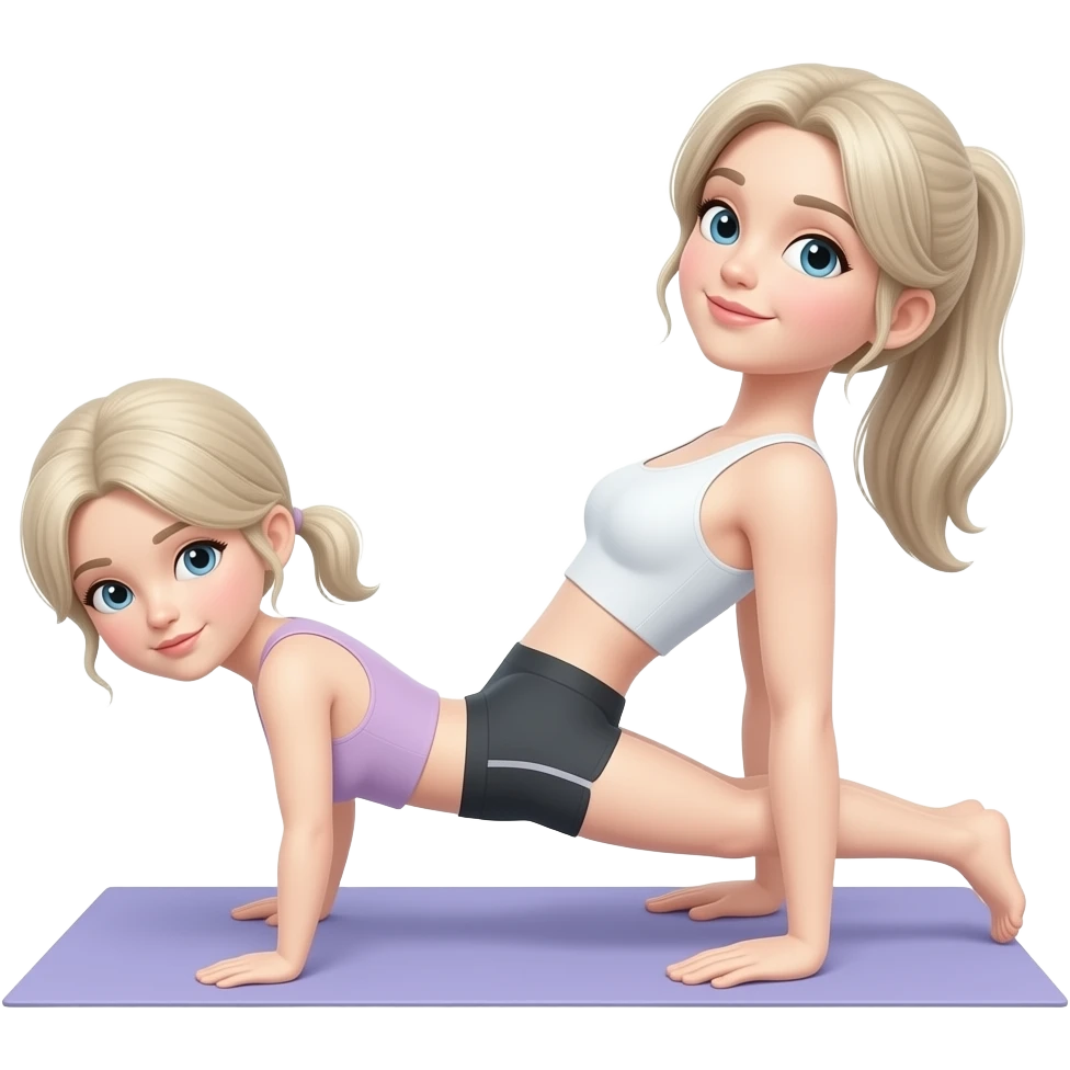 curl ups woman emoji