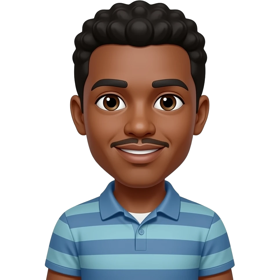 black yn man standing emoji