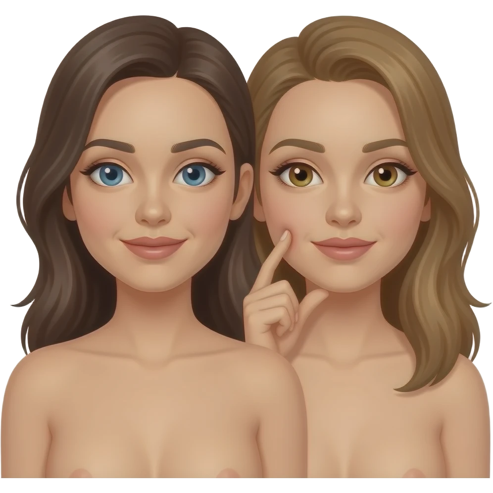 Women licking woman cochie naked emoji