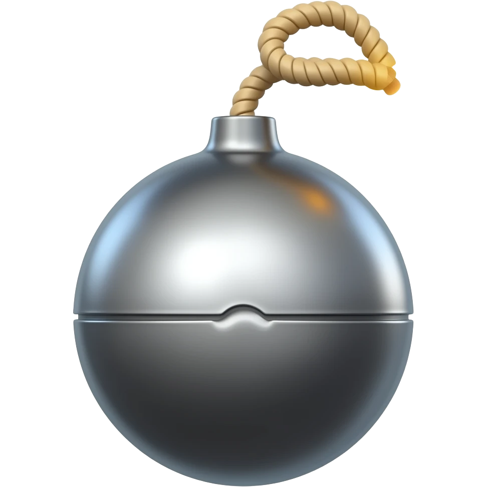 a bomb with a lit fuse emoji