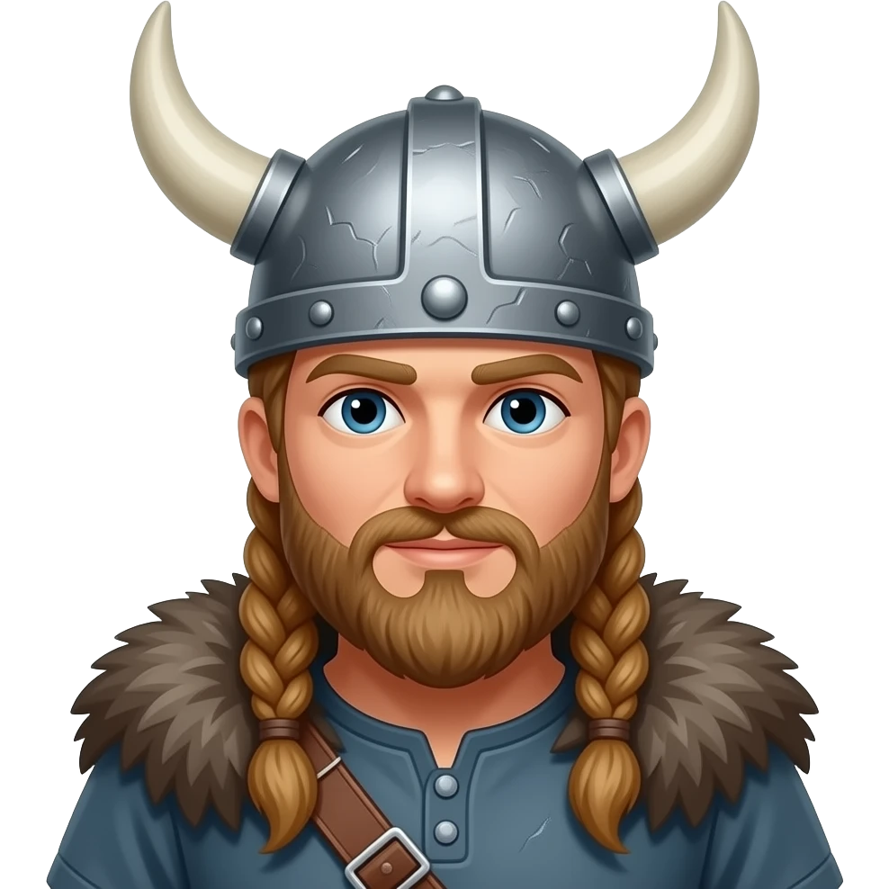crea un emoji de un vikingo emoji