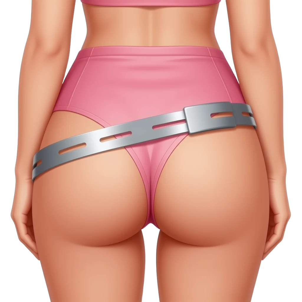 Mujer mostrando el culo emoji