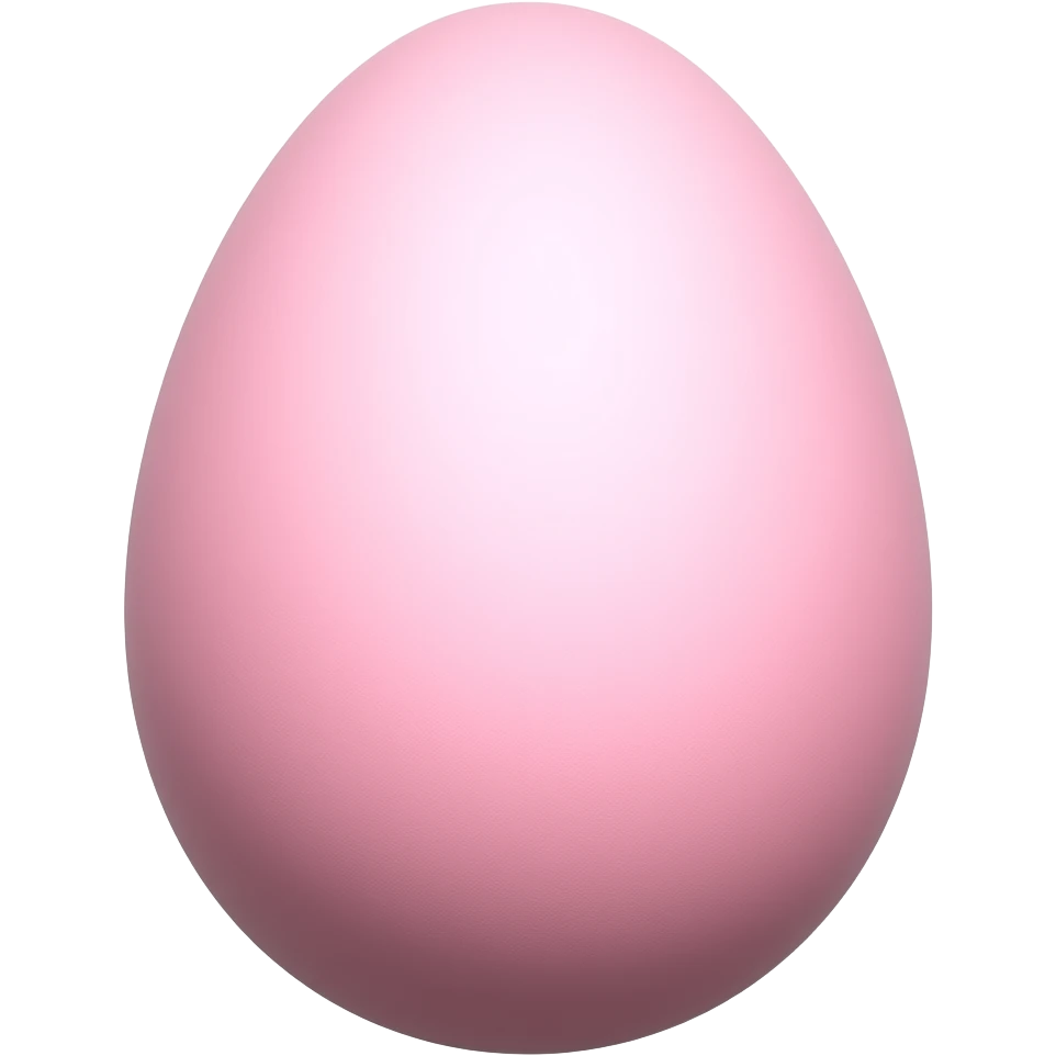 Pink the to egg emoji