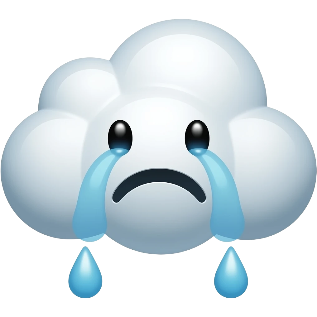 kawaii cloud sad cute ill cry emoji