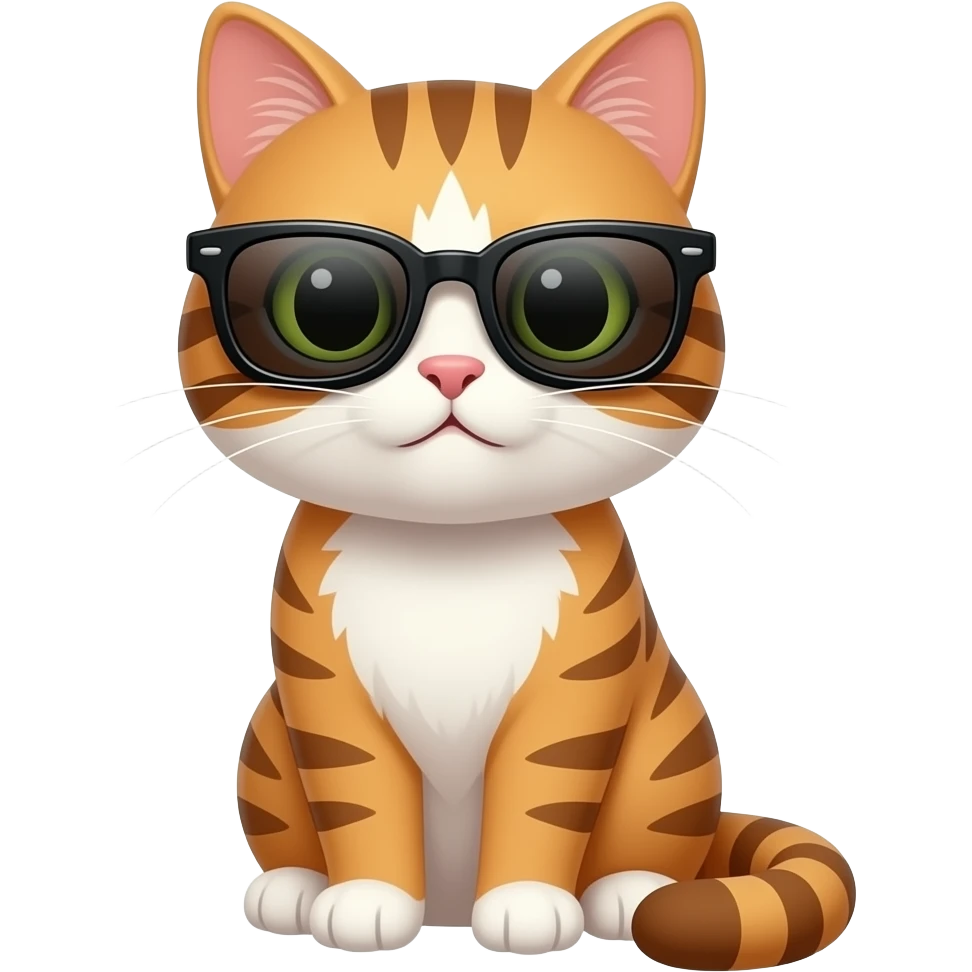 Cat wearing sunglasses emoji